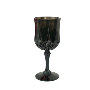 Verres à vin en <span class=keywords><strong>plastique</strong></span> vert incassable bleu royal avec pied, pour pique-nique et cadeau, sans BPA, réutilisables, pour mariage et fête - Product Image 5