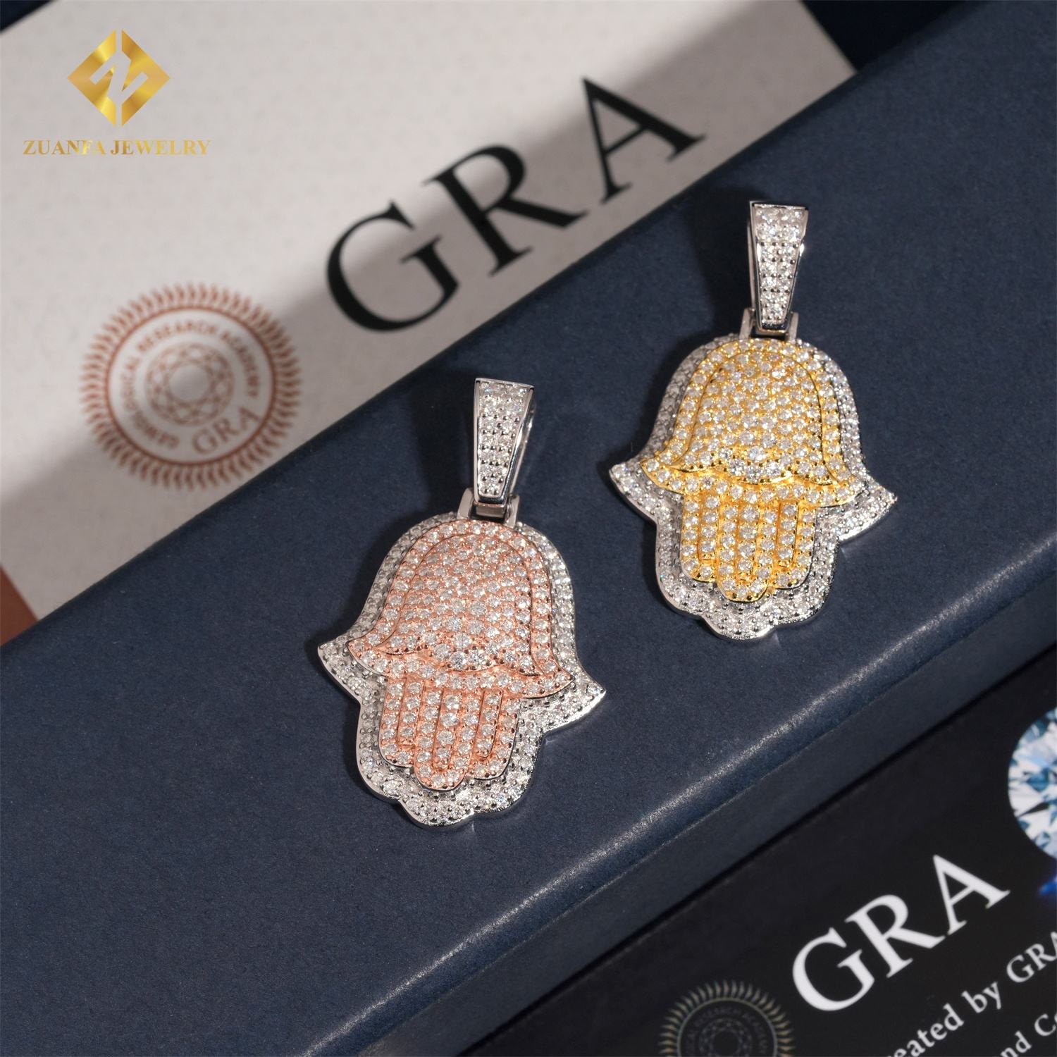 silver+rose gold plated