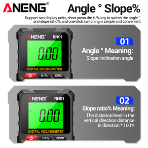 Aneng rn01 kỹ thuật số từ góc Finder mức độ thước đo đo độ nghiêng thiết bị điện tử đo thước 0-90 ° nhựa công cụ đo lường - Product Image 4