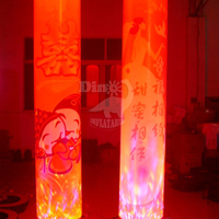 Colonne lumineuse gonflable LED décorative personnalisée avec bâche en PVC, garantie 1 an