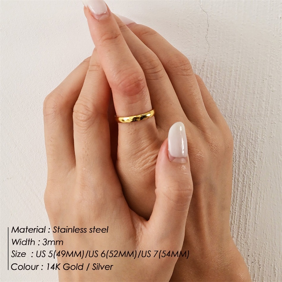 3mm 18K Gold