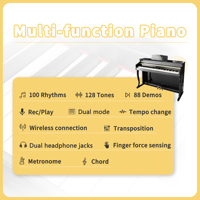 LeGemCharr Profession Piano Electrico Upright Piano Profecional Keyboard Piano Digital