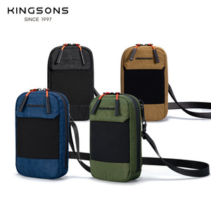 Kingsons Men's Crossbody Bag Vertical <b>Square</b> Zipper Portable Chest Bag For Leisure Travel Summer 2025 - Product Image 1