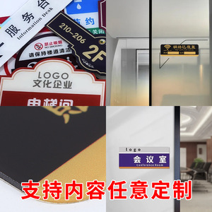 Plaque de porte en acrylique pour signalisation Wi-Fi avec affichage du compte et du mot de passe, installation adhésive - Product Image 5