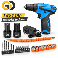 Mini perceuse électrique GD 12V sans fil, perceuse sans balais, mandrin de 3/8 pouces, 2 vitesses, pour bricolage domestique, artisanat, OEM