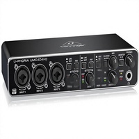 Behringer U-PHORIA UMC404HD Interfaz de Audio/MIDI USB de 4x4 24-Bit/192kHz para Audiófilos, Equipo de Video y Audio