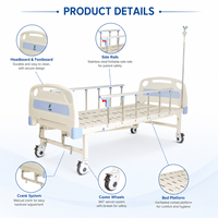 Lit médical manuel multifonctionnel et réglable innovant – Équipement médical pratique pour l'usage quotidien en milieu hospitalier et clinique