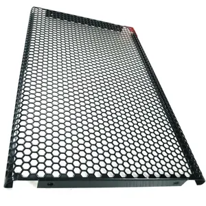 Outdoor LoudSpeaker Perforated Honeycomb Powder Coated Metal Speaker Grill Cloth