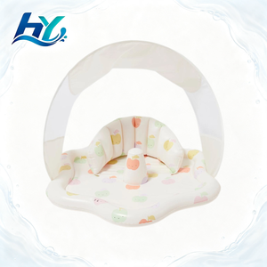 Tapis de jeu aquatique gonflable en PVC bleu pour bébé, siège flottant rembourré pour le ventre, 90x75.6cm pour enfant Leyoumei - Product Image 1