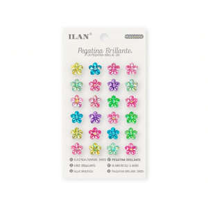Adesivi Decorativi Brillanti Floreali Multicolore 39055 - Product Image 1