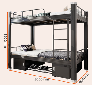 Устройство для предотвращения опрокидывания для безопасности, двухъярусная кровать с настраиваемыми ящиками для хранения, двухъярусная кровать Twin over Twin, двухъярусная кровать Double <span class=keywords><strong>Bunk</strong></span> <span class=keywords><strong>Bed</strong></span> - Product Image 3