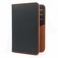 Portefeuille RFID en cuir de vachette pleine fleur pour homme, porte-cartes mince, étui à monnaie pliable, personnalisable OEM, vente en gros