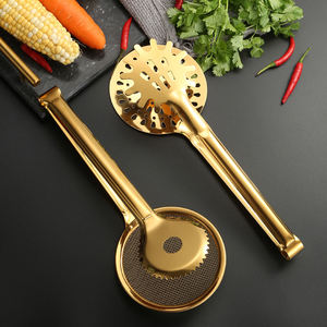 Multifunctionele <span class=keywords><strong>2</strong></span>-In-1 Roestvrijstalen Olie Frituurfilter Vergiet Clip Oliezeef Schep Voedsel Tang Filter <span class=keywords><strong>Net</strong></span> Skimmer Clips - Product Image 2