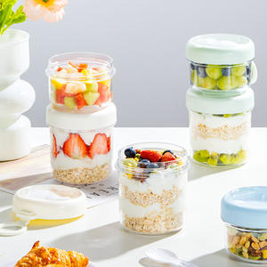 Recipiente para ensalada Swy de 500 ml, de doble pared, portátil, para viajes, estudiantes, con tapa, para uso en la oficina y picnics. - Product Image 5