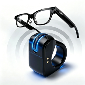 Accessori per <span class=keywords><strong>Occhiali</strong></span> Smart AI per Controller Ring Mouse <span class=keywords><strong>con</strong></span> Touch Screen e Funzione di Scorrimento Pagine, Ricarica Type-C - Regalo - Product Image 1