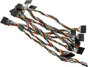Dupont 22-24 AWG Jumper-Kabel Rot/Gelb/Grün PVC 12V IP20 Adapter-Verbindungskabel Buchse/Buchse/Stecker für Automobil-Computer - Product Image 1