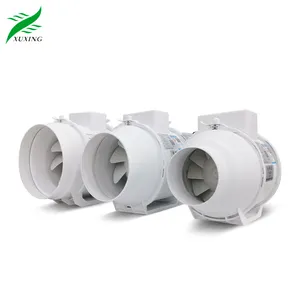 4 8 10 Inches AC exhaust Pipe fan Silent Powerful Mixed Airflow Hydroponic Ventilation Inline Duct Mounted Fan