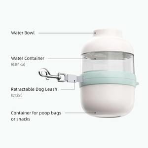 Botella de Agua Portátil para Perros con Correa Manos Libres, Accesorios Todo en Uno para Pasear Perros con Diseño Retráctil, Tazón de Agua Portátil - Product Image 2
