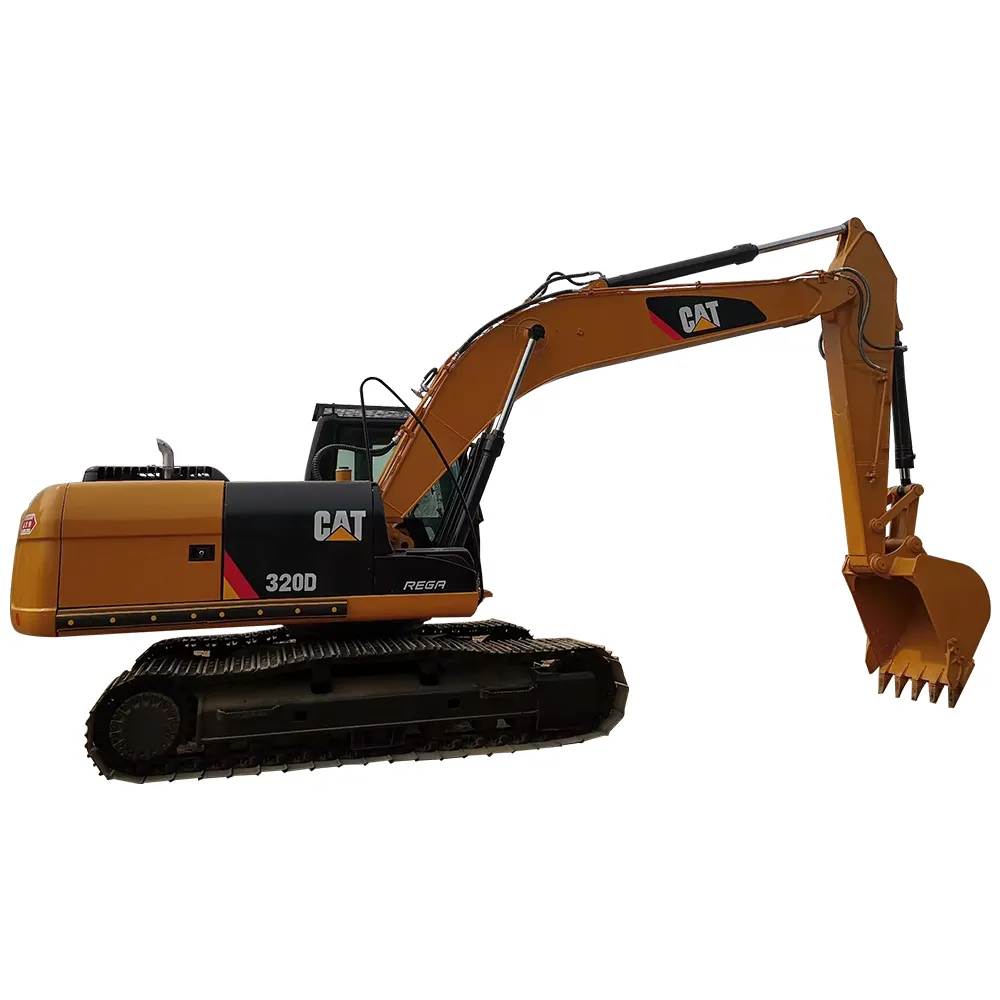 Máquina de excavación usada a la venta Marca superior Cat 320 modelo de venta Precio movimiento de tierras Soporte en línea Excavadora hidráulica de alta calidad