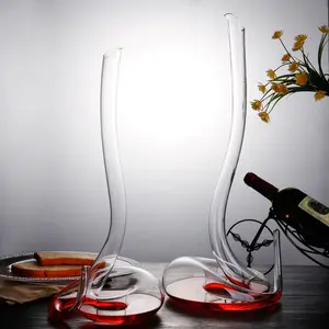 Conjunto artesanal de cobra, forma de vidro de cristal transparente criativo vinho tinto decanter