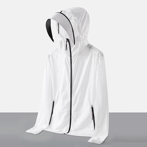 ชุดป้องกันแสงแดดสำหรับฤดูร้อนเสื้อโค้ทบางสำหรับผิว UPF50ป้องกันแสงแดด + แฟชั่นออกแบบโลโก้ได้ตามต้องการ - Product Image 5