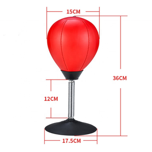 Vendita calda sacco da boxe antistress Buster Relief Free Standing Desk Table Boxing Punch Ball ventosa Reflex Strain Tension Toys - Product Image 4