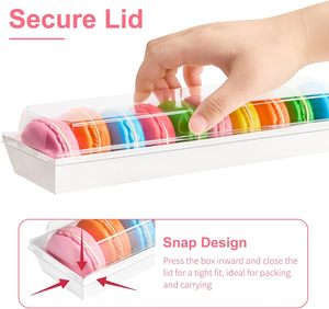 กล่องกระดาษใสสำหรับขนมอบ เค้ก ช็อกโกแลต ผลไม้แช่แข็ง พร้อมฝาปิดใส - Product Image 2