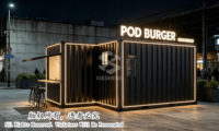 Oferta Especial: Bar Contenedor Personalizado Directo de Fábrica, Edificio Modular Prefabricado de Acero con Cocina, Listo para Enviar