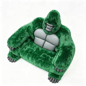 Luxury Gorilla <b>Sofa</b> Novelty Gorilla Seating Fiberglass Home Furniture Indoor Outdoor Hotel Airport Landscape Furnishing - Product Image 1