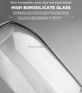 El vidrio de borosilicato de lujo más popular para portavelas y tarros de bola 5oz 8oz 16oz Diseño lindo único con tapa de corcho de madera - Product Image 3