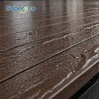 Planche de terrasse en WPC imperméable, terrasse composite d'extérieur pour jardin et patio