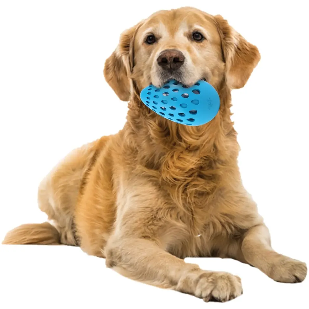 AFP bền Tumblers thất thường bóng con chó lấy nhai đồ chơi holey trứng cao su Pet Dog squeak nhai Bóng đồ chơi cho chó vừa và lớn