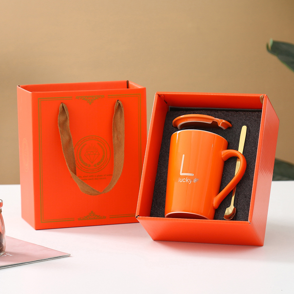 Orange-long mug