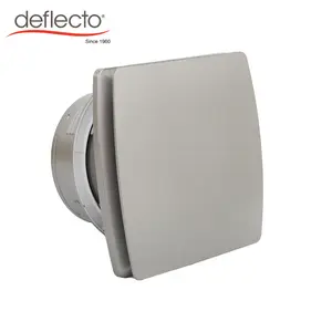 Humidity Sensor 6 Inch Sliver Grey ABS Ventilation Square Exhaust Fan Toilet Bathroom Extractor