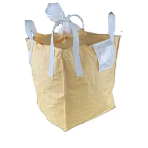 Hesheng plastik reçineler Formstable büyük çanta saptırma FIBC metal ve kireç tozu için dairesel tübüler tonne çanta bulka 1m3 PP çuval