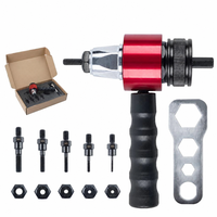 Adaptateur de tête pour outil à rivets M3-M8, kit de pistolet à rivets électrique automatique avec mandrins et embouts pour perceuse électrique