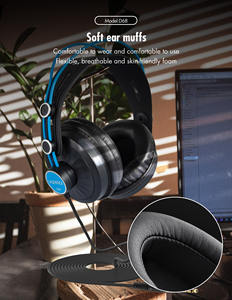 <span class=keywords><strong>Casque</strong></span> <span class=keywords><strong>de</strong></span> monitoring professionnel D68 avec connexion filaire 3,5 mm pour <span class=keywords><strong>DJ</strong></span>, studio et streaming - Product Image 5