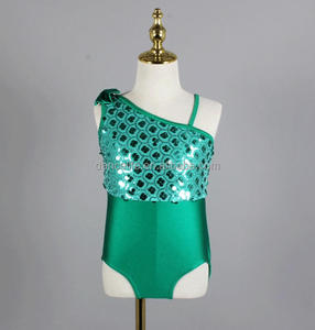 Tutu de ballet vert deux pièces pour performance scénique, robe de danse de ballet la moins chère, tenue de danse de scène pour ballerine pour filles - Product Image 2