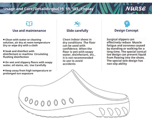 Scarpe Ospedaliere Impermeabili H&U in EVA per Medici, Dentisti, Infermieri, Personalizzazione Logo Accettata - Product Image 3
