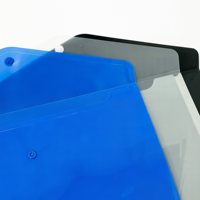 Fundas de Archivo con Clip de PP Tamaño A4 Premium con Botones a Presión Resistentes - Portadocumentos Escolares Duraderos, Resistentes al Agua y Ecológicos