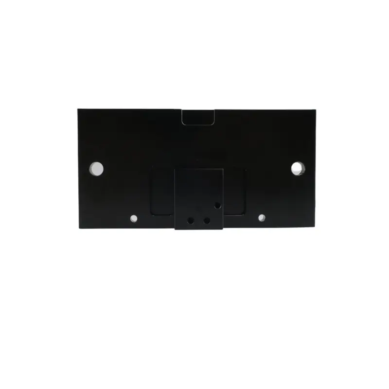 Peças de usinagem CNC para óptica 6061-T6 (SS) caixa de montagem padrão preto anodizado