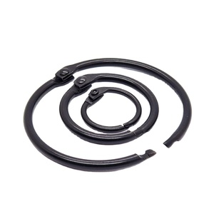 YIWANG Sắt Đen Binder Nhẫn Loose Leaf Ràng Buộc Cuốn Sách Nhẫn Cho Sách RÀNG BUỘC - Product Image 2