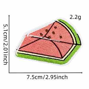 Patchs brodés thermocollants motif pastèque estivale pour la décoration de vêtements d'enfants, chaussures et chapeaux - Product Image 3