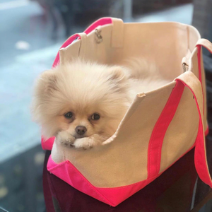 กระเป๋าใส่สัตว์เลี้ยงทำจากผ้ายีนส์แฟชั่นกระเป๋าผ้าคอตตอนแบบพกพาสำหรับสุนัขตัวเล็กๆสำหรับแมวเดินป่าเตียงสุนัข - Product Image 6