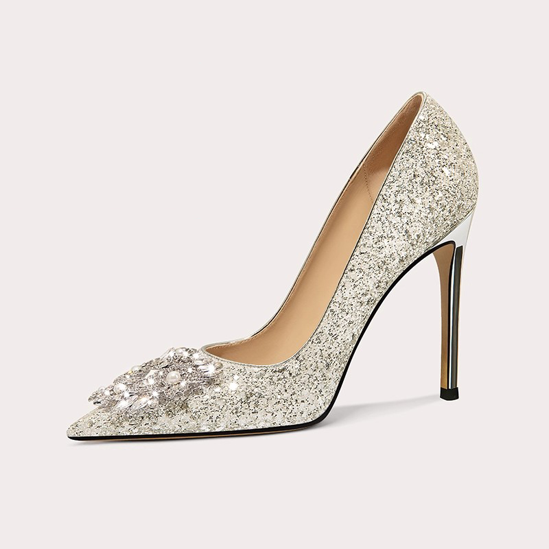 Gold Low Heels Shoes - Gold Silver Pumps Low Heel