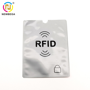 Funda de bloqueo RFID de papel de aluminio personalizada, funda para portatarjetas de crédito para pasaporte, funda bloqueadora RFID - Product Image 2