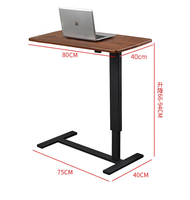Bureau d'ordinateur pliable bon marché ensemble de mobilier de bureau bureau pliant debout table réglable