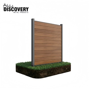 Système de clôture WPC moderne anti-décoloration et anti-termites en composite bois-plastique pour jardins résidentiels et hôteliers – Offre Spéciale - Product Image 2