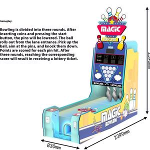 <span class=keywords><strong>Simulatore</strong></span> <span class=keywords><strong>di</strong></span> bowling arcade mini da interno a gettoni con personaggi animali, per giocatori <span class=keywords><strong>di</strong></span> lingua inglese - Product Image 4