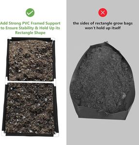 उद्यान रोपण विभाजित महसूस किया बिस्तर बैग बागान पॉट वर्ग रोपण बढ़ने महसूस किया के लिए कंटेनर पौधों, फूल, सब्जियों - Product Image 3